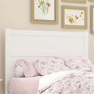 afi noho solid wood full headboard with usb charging station in white