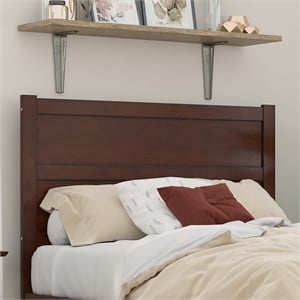 AFI NoHo Mid-Century Panel Wood Headboard Full Walnut