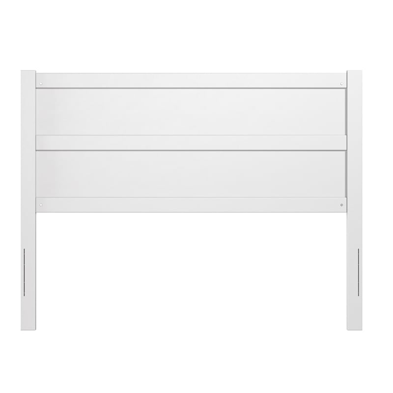 AFI NoHo Mid-Century Panel Wood Headboard Queen White