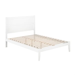AFI NoHo Wood Twin Platform Bed in White