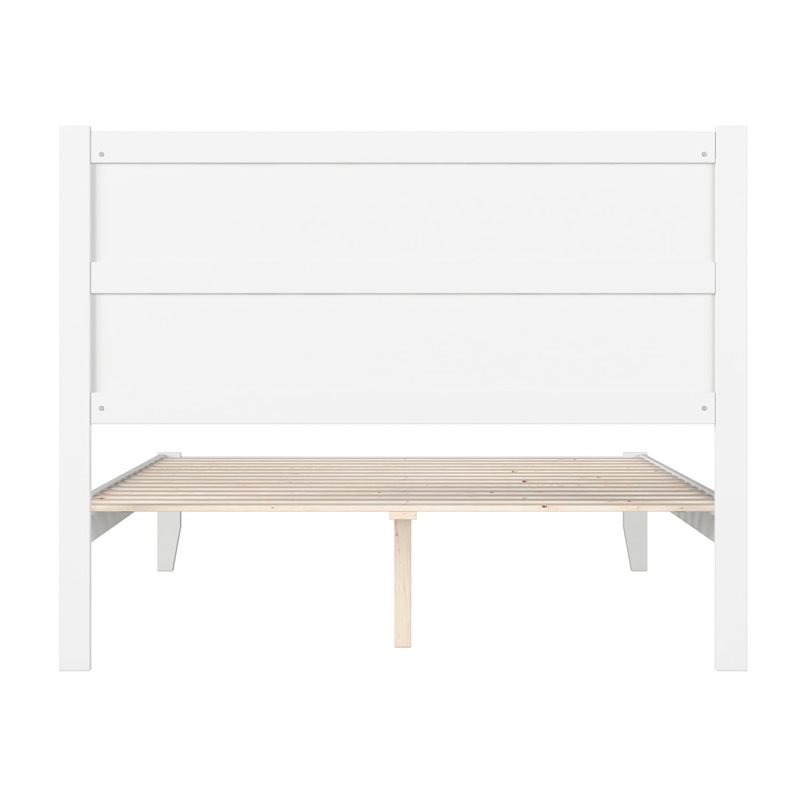 AFI NoHo Wood Twin Platform Bed in White
