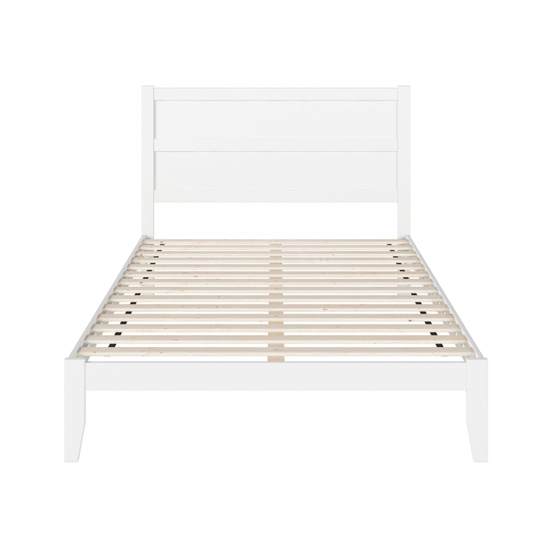 AFI NoHo Solid Wood Queen Platform Bed in White