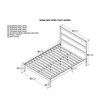 AFI NoHo Solid Wood Queen Platform Bed in White