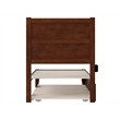 AFI NoHo Modern Wood Twin XL Bed with Twin XL Trundle in Walnut