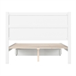 AFI NoHo Contemporary Wood Twin Bed with Foot Drawer in Walnut