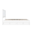 AFI NoHo Solid Wood Twin Bed with 2 Drawers in White