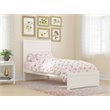 AFI NoHo Traditional Wood Twin XL Bed with Footboard in White