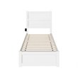AFI NoHo Traditional Wood Twin XL Bed with Footboard in White