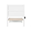 AFI NoHo Traditional Wood Twin XL Bed with Footboard in White