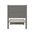 AFI NoHo Transitional Wood Twin XL Bed with Footboard in Grey