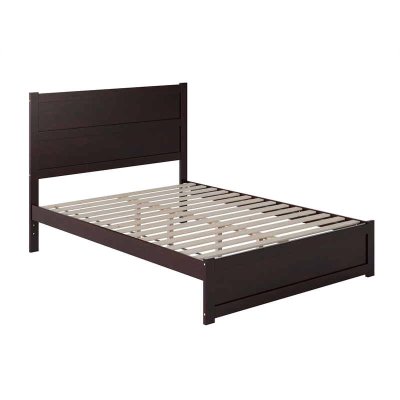 AFI NoHo Solid Wood Twin Bed with Footboard in White