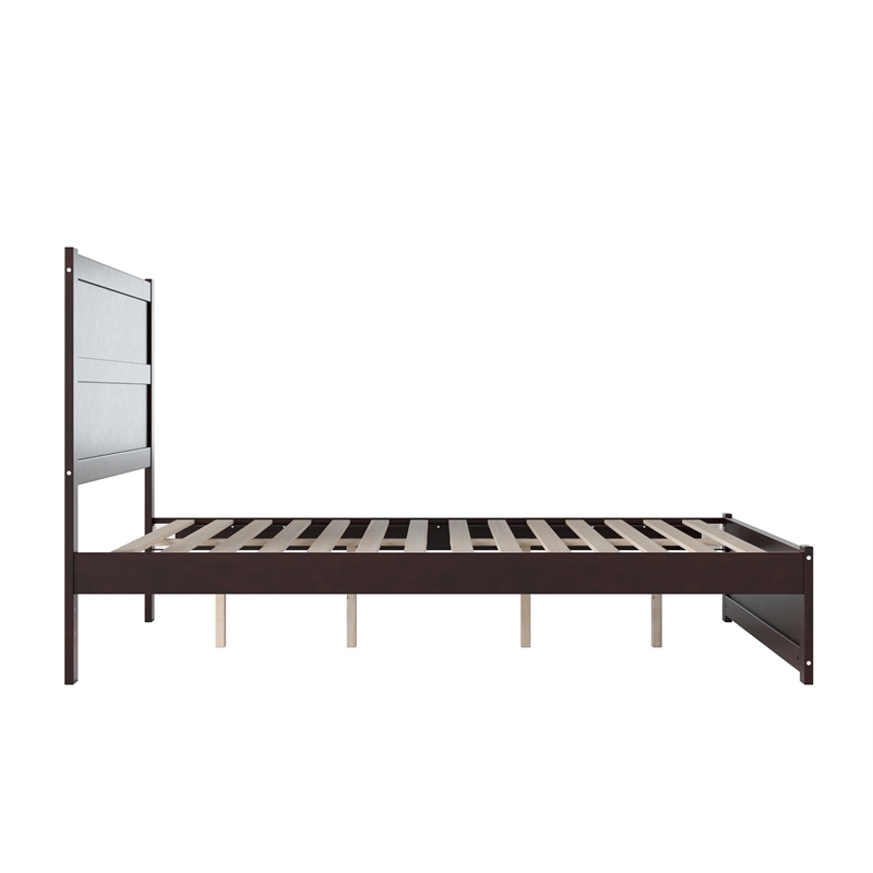 AFI NoHo Solid Wood Twin Bed with Footboard in White