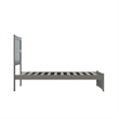 AFI NoHo Transitional Wood Twin Bed with Matching Footboard in Gray