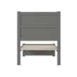 AFI NoHo Transitional Wood Twin Bed with Matching Footboard in Gray