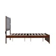AFI NoHo Solid Wood Full Bed with Footboard with USB Charger in Walnut
