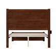 AFI NoHo Solid Wood Full Bed with Footboard with USB Charger in Walnut