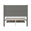 AFI NoHo Farmhouse Solid Wood Full Bed with Footboard in Grey