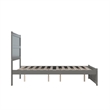 AFI NoHo Farmhouse Solid Wood Full Bed with Footboard in Grey