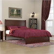 AFI NoHo Modern Solid Wood Queen Bed with Footboard in Walnut