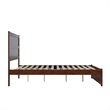 AFI NoHo Modern Solid Wood Queen Bed with Footboard in Walnut