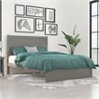 AFI NoHo Farmhouse Wood Queen Bed with Footboard in Grey