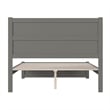 AFI NoHo Farmhouse Wood Queen Bed with Footboard in Grey