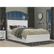 AFI NoHo Wood Queen Bed with Footboard and Twin XL Trundle in White