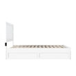AFI NoHo Wood Queen Bed with Footboard and Twin XL Trundle in White