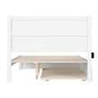 AFI NoHo Wood Queen Bed with Footboard and Twin XL Trundle in White
