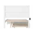 AFI NoHo Wood Full Bed with Footboard and Twin Trundle in White