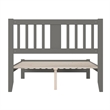 AFI Tahoe Solid Wood Full Platform Bed with Footboard in Grey
