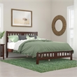 AFI Tahoe Contemporary Wood Queen Platform Bed with Footboard in White