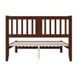 AFI Tahoe Contemporary Wood Queen Platform Bed with Footboard in White