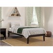 AFI Colorado Modern Solid Wood Twin XL Bed with USB Charger in Espresso
