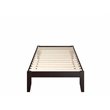 AFI Colorado Modern Solid Wood Twin XL Bed with USB Charger in Espresso