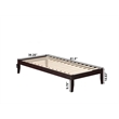 AFI Colorado Modern Solid Wood Twin XL Bed with USB Charger in Espresso