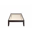 AFI Colorado Solid Wood Twin Platform Bed with USB Charging Station in Espresso