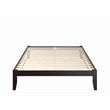 AFI Colorado Modern Solid Wood Queen Bed with USB Charging Station in Espresso
