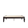 AFI Colorado Modern Solid Wood Queen Bed with USB Charging Station in Espresso