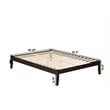 AFI Colorado Modern Solid Wood Queen Bed with USB Charging Station in Espresso