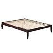 AFI Colorado Modern Solid Wood Queen Bed with USB Charging Station in Espresso