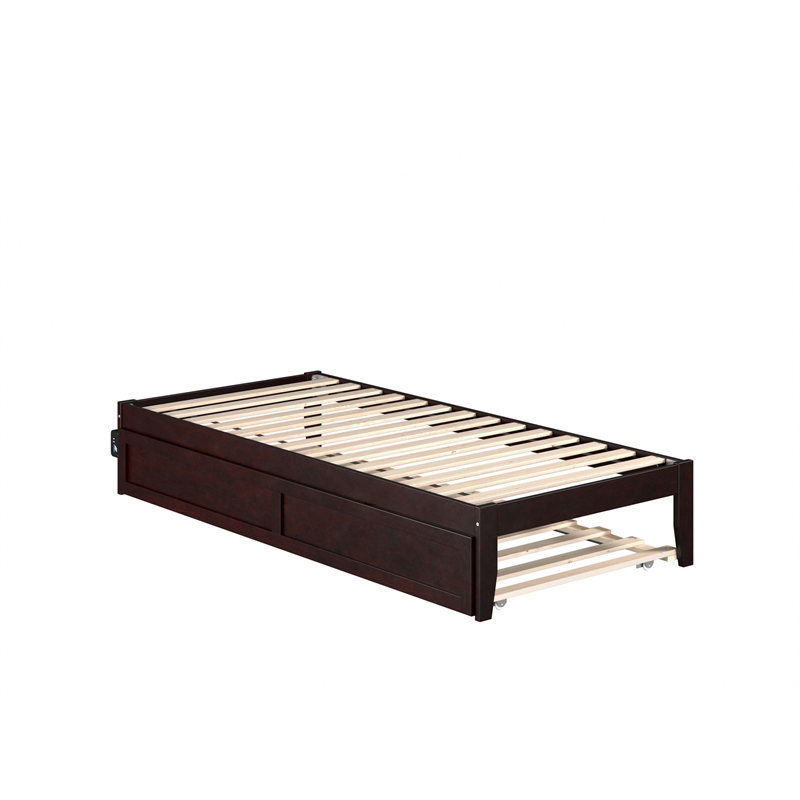 AFI Colorado Wood Twin XL Bed with Twin XL Trundle in Espresso