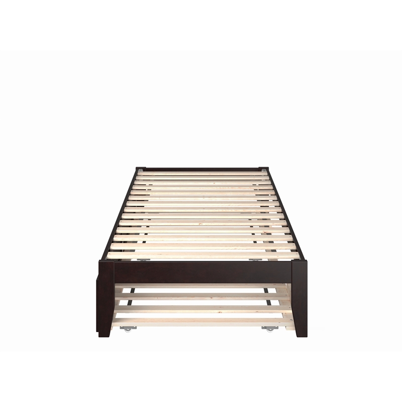 AFI Colorado Wood Twin XL Bed with Twin XL Trundle in Espresso