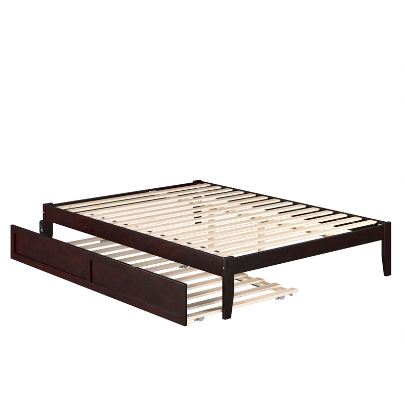 AFI Colorado Solid Wood Queen Bed and Twin XL Trundle in Espresso