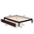 AFI Colorado Solid Wood Queen Bed and Twin XL Trundle in Espresso