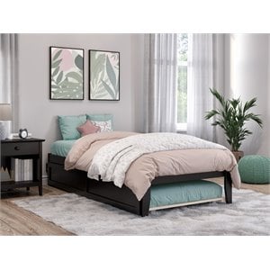 AFI Colorado Modern Wood Twin Bed with Twin Trundle in Espresso