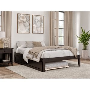 AFI Colorado Modern Wood Full Bed with Twin Trundle in Espresso