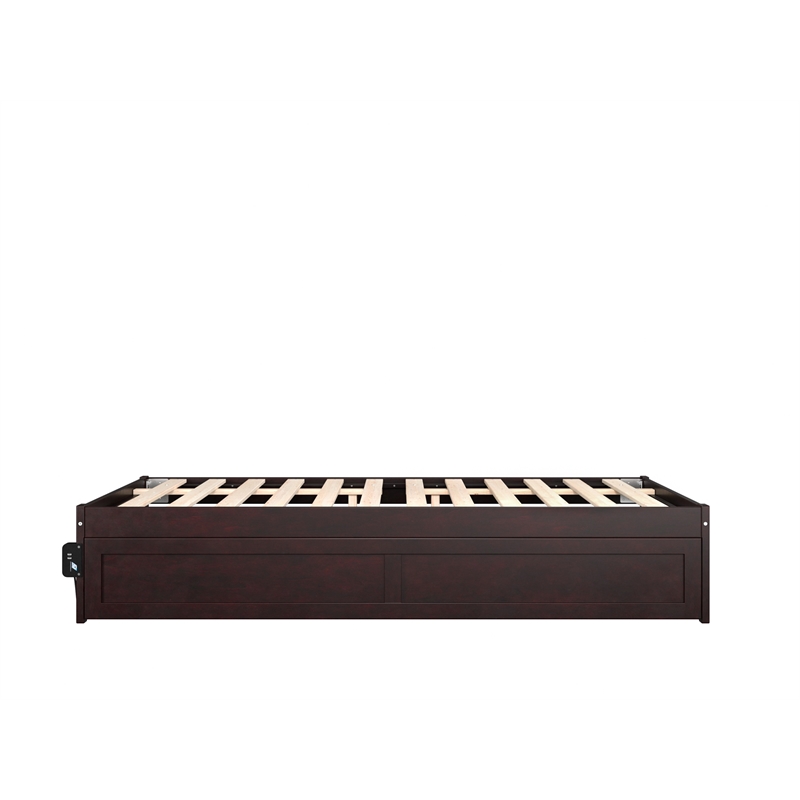 AFI Colorado Modern Wood Full Bed with Twin Trundle in Espresso