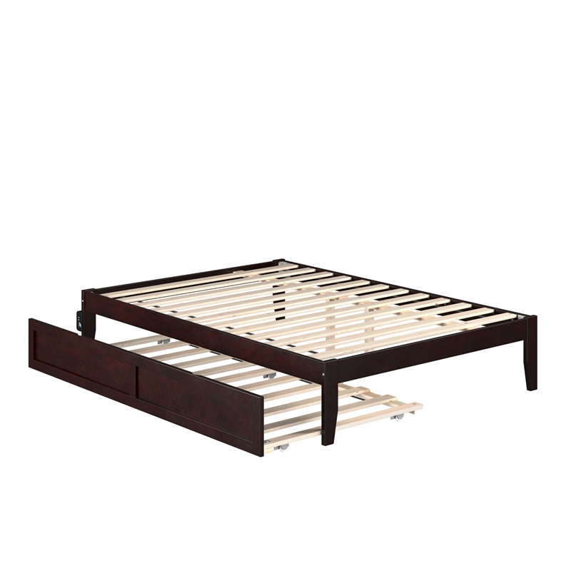 AFI Colorado Modern Wood Full Bed with Twin Trundle in Espresso