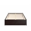 AFI Colorado Modern Wood Full Bed with Foot Drawer in Espresso